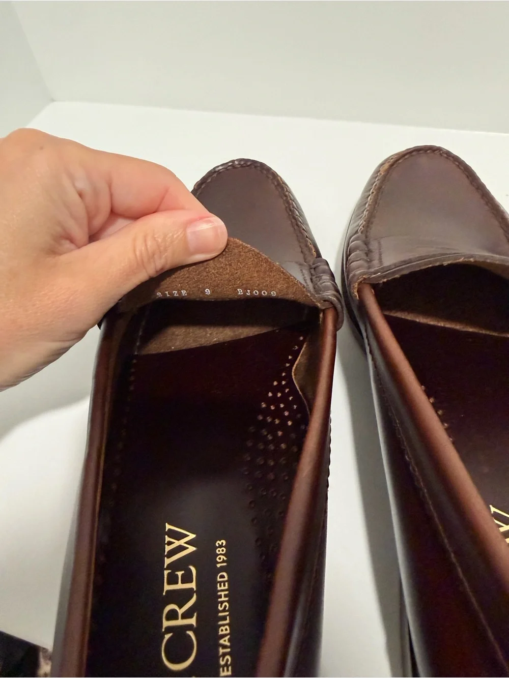 NEW J. Crew Camden Loafers with leather insoles Whiskey BJ009 size 9 $258